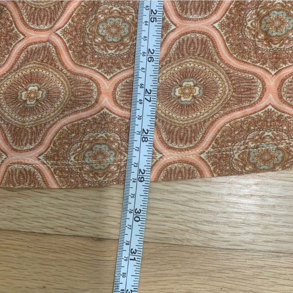 Soft Surroundings Lillia Beaded Stretch V Neck Print Tunic Top 3/4 Sleeves Sz XL - Picture 11 of 11